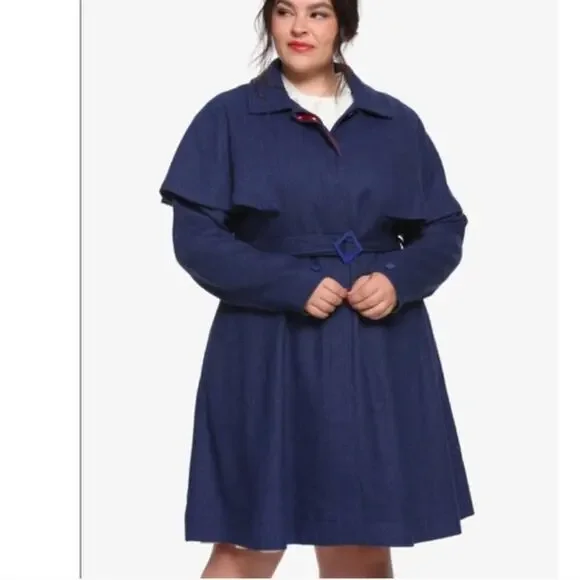 Her Universe Mary Poppins Returns Trench Coat Size 2 (2X) - add your own Belt - Picture 1 of 9